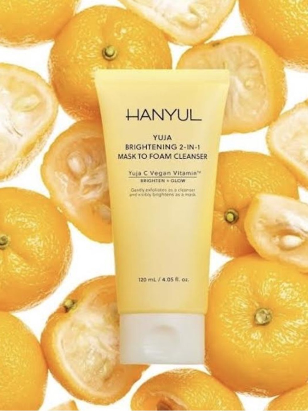 HANYUL Yuja Brightening 2-in-1 M4sk to F0am Cleans3r - Yellow